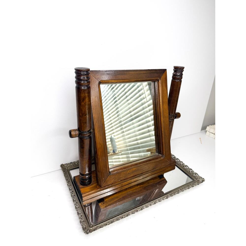 Antique Tilting Mahogany Dressing Mirror circa 1910-1920
